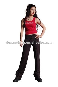 08WF2113 women's fashion jazz dance top, fashion T-shirt, tight dance camisole