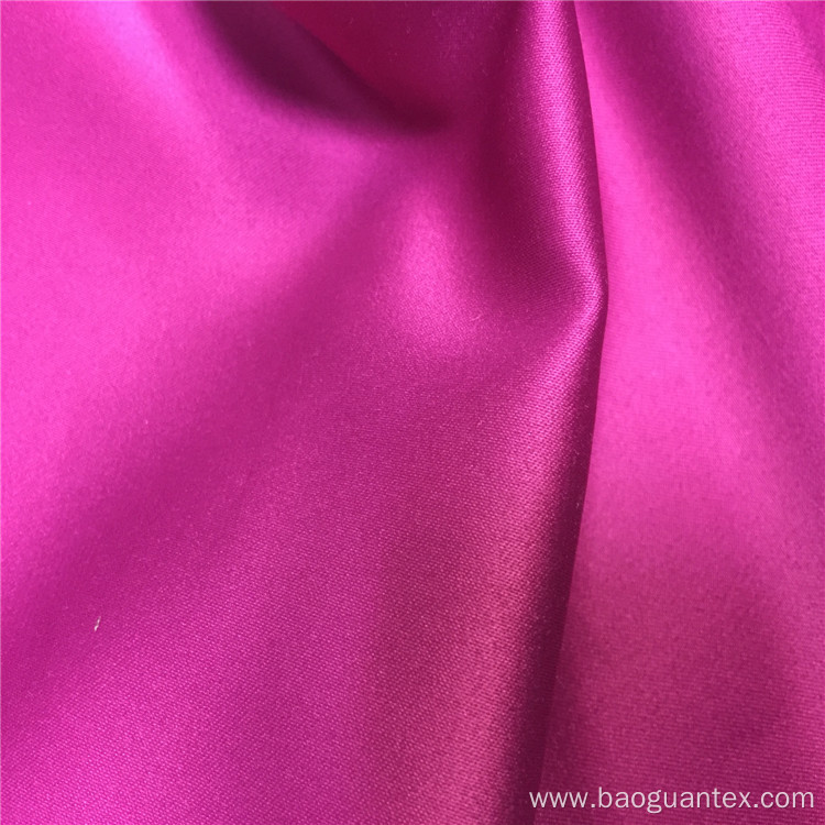 Satin Polyester Elastane Blended Textile for Clothing