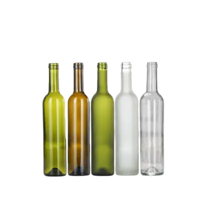 Factory Outlet Wholesale Glass Rose Wine Bottles with Corks