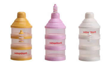 ถังบรรจุนมสามชั้นเครื่องใส่อาหาร BPA แบบฟรี