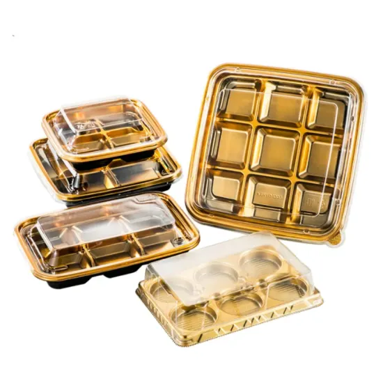 Golden PET Blister Chocolate Candy Food Packaging Tray