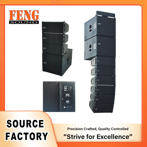 Sistema de alto-falantes line array compacto de alto desempenho