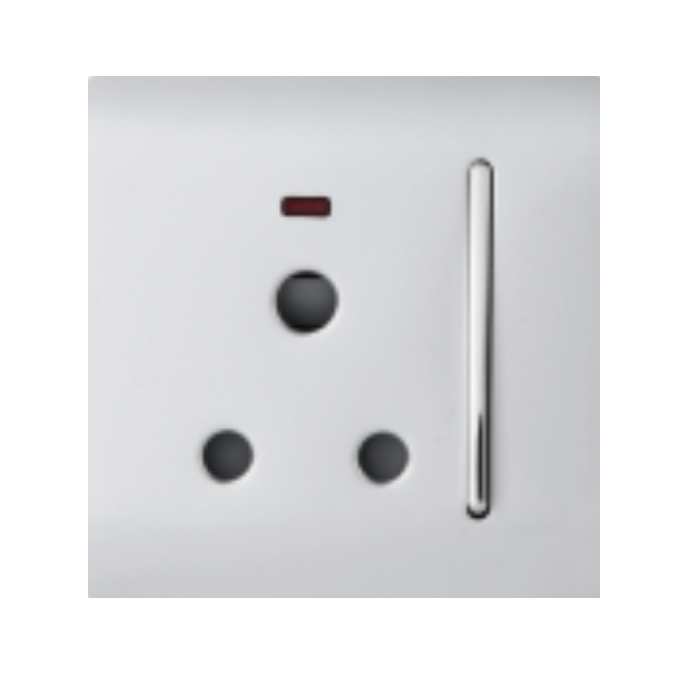 PA Series 1 Gang 15a Switched Socket