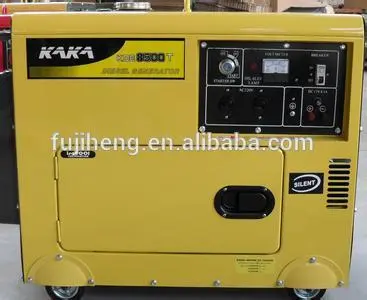 silent small generator diesel 5kva with price, KAMA diesel engine, air-cooled, home and garden use, OEM