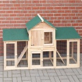 Gran madera conejo hutch hen house pollo gallinero