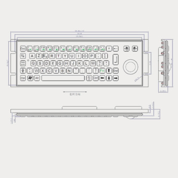 IP65 Roestvrijstalen toetsenbord