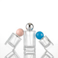 Square Thick Glass Perfume Bottle WIth Ball Cap