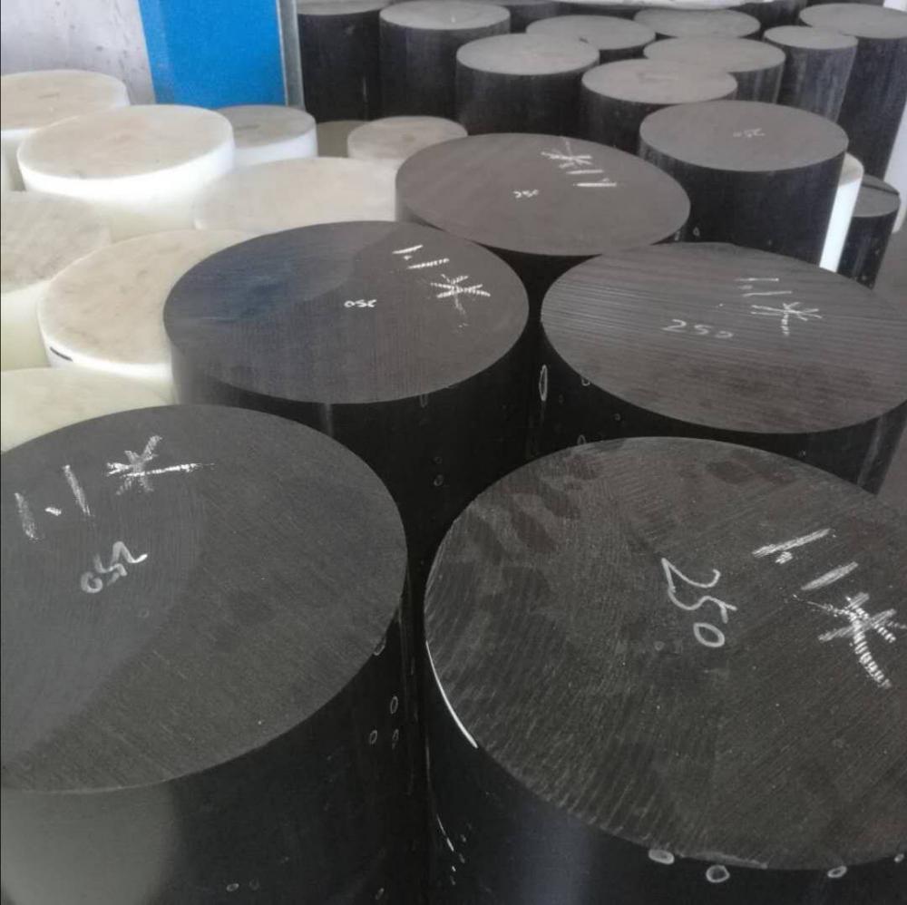 Λευκό/Μαύρο Πλαστική ράβδος Acetal POM διαμέτρου 250mm