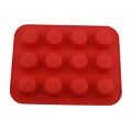 Molde para sartén para muffins, cupcake, silicona, antiadherente, 6 tazas