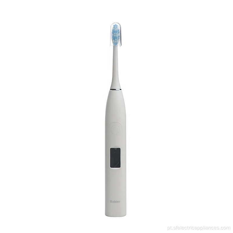 Escova de dente elétrica viagem à prova d'água cor branca