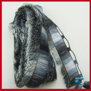 New Style Fancy Yarn For Knitting Scarf - Knitting Yarn With Fabric 