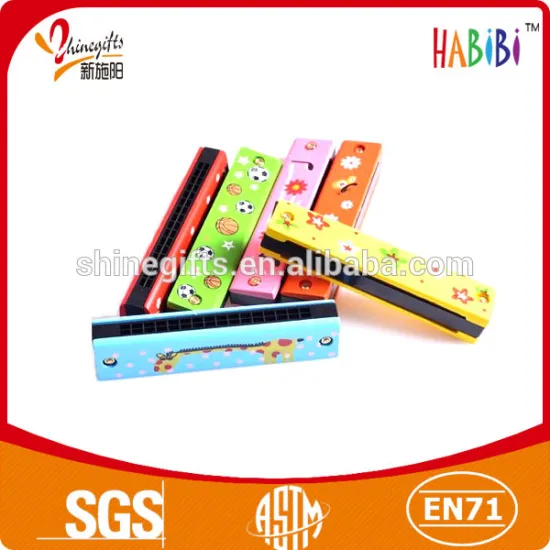 cute music wooden harmonicas made in china