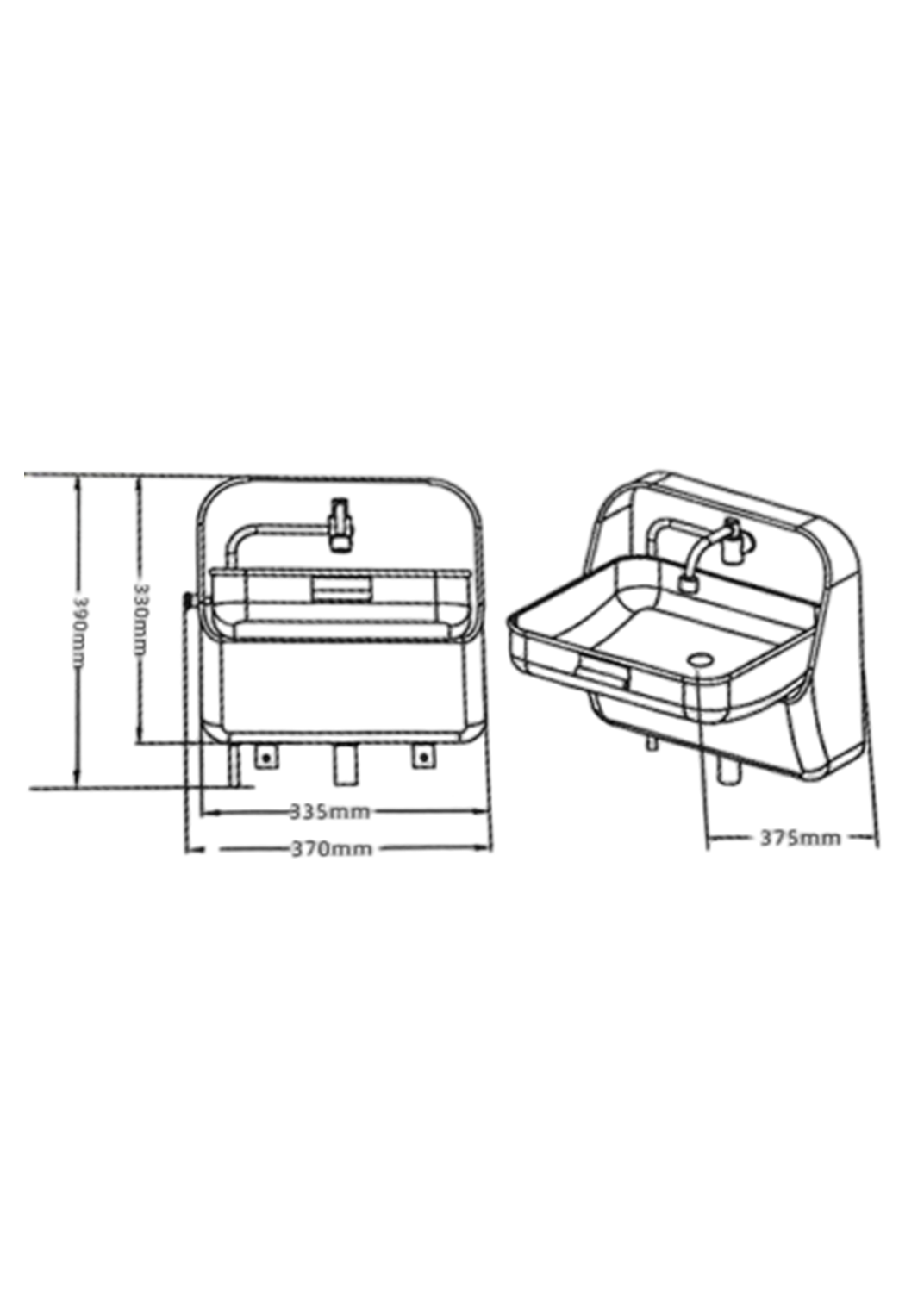 Portable Stainless Steel RV Sink