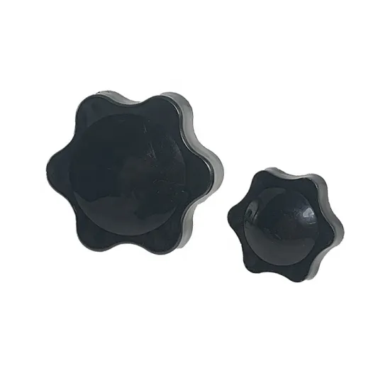 High Quality M5 M6 M8 Male Thread Black Industrial Knurled Knob for Machine
