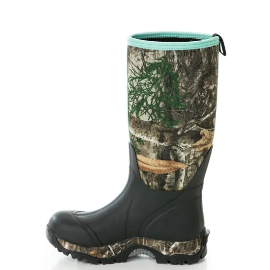 Hunting Boots Factory: Wholesale Insulated Waterproof Neoprene Camo Rubber Boots for Women