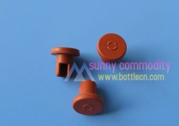 13mm red vermilion rubber stopper for vials