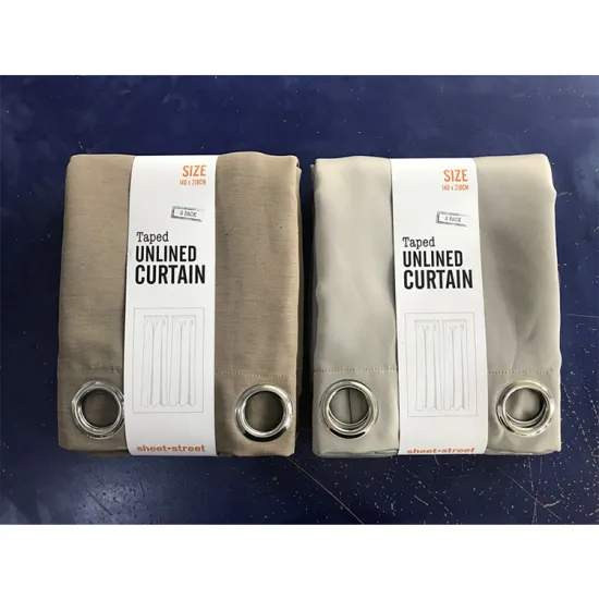 New Inventory of Ready-Made Solid Blackout Curtains in 100% Polyester Fabric