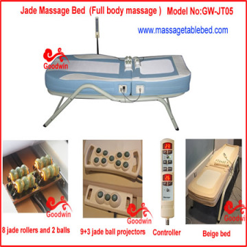 Thermal jade massage bed