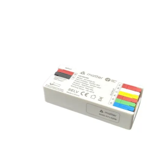 Smart Home Dimmer: Matter Thread Compatible 24V LED COB RGBCW Remote Control with DC & PWM Connection for 110V/240V/12V