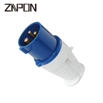 ZnPon 16A 240V 2P+E Plug and Socket Industrial P1234 con LED