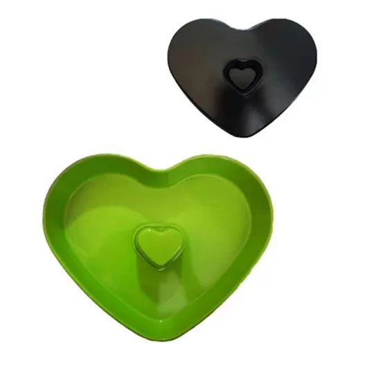 Yangjiang factory non stick heart shaped pizza pan