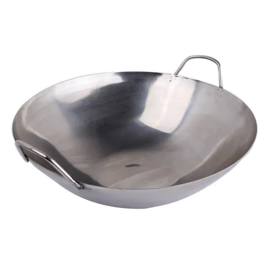Korea King Machine Made Large 304 Stainless Steel Wok
