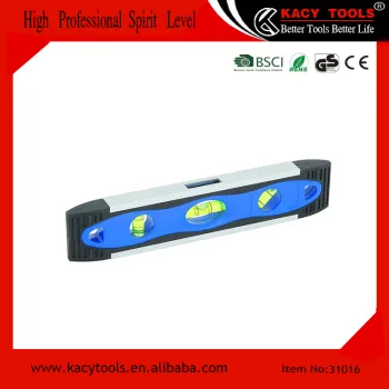 mini gift plastic torpedo spirit level with aluminium frame 31015