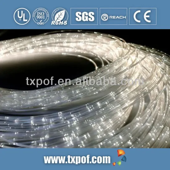 Decorative side emitting plastic optic fiber