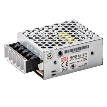 MeanWell RS-15-24 15W 24V 0.625A High Efficiency AC-DC Single Output Switching Power Supply