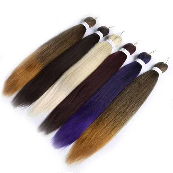 free sample Synthetic yaki ombre jumbo crochet pre stretched braiding hair  Extension ez prestretched braiding hair