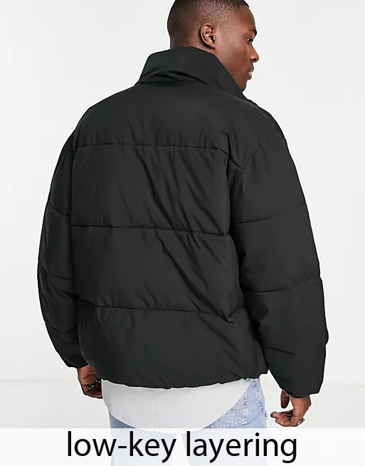 Mens Black Puffer Coat 4 Jpg