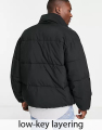 Jaket puffer hitam