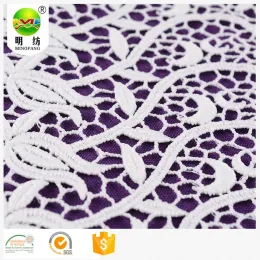 100 polyester evening dress lace embroidery fabric
