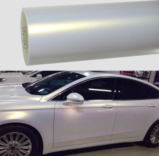 matte pearl white car vinyl