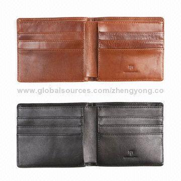 Top-quality genuine leather men's wallet for business