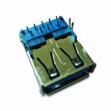 USB 3.0 Type Receptacle Angle DIP