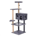 Thick Sisal Cat Scratcher Board Luxury Eco-Friendly Indoor Cat Tree Tower Large Size Multi-Level Climbing House Strong Support