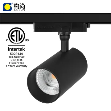 5-Year Warranty Aluminum Cover US Standard Anti-Glare Flicker-Free COB LED Track Light (15W-34W)