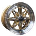 15" golden custom styling aluminum alloy wheel rim