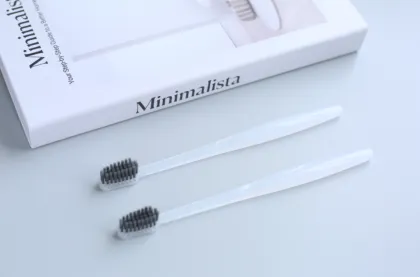 Luxury hotels sell translucent toothbrushes