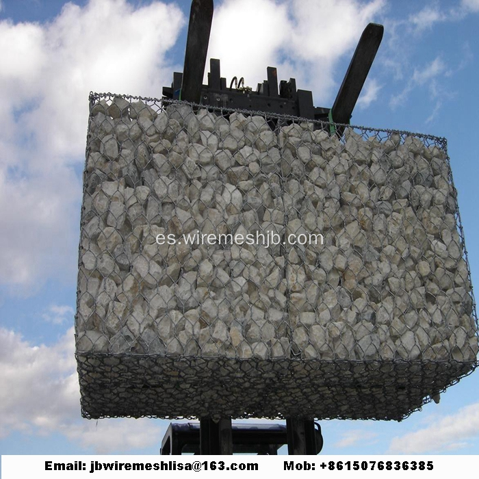 Caja hexagonal galvanizada en baño de calor de Gabion