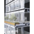 Modernes Aluminium exponierte Rahmenvorhang Wanddesign