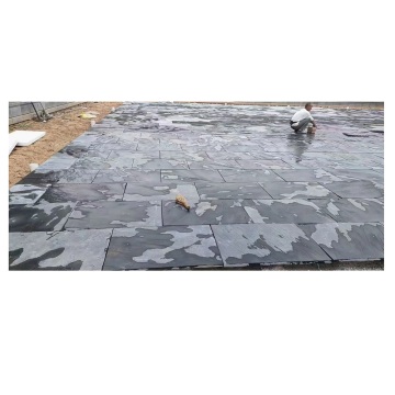 Natural Split Slate geschnitten zu Größenplatten - schwarzer Steinpflaster zum Verkauf