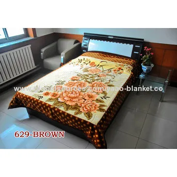 YAAO Korean Style Classic Design 100% Polyester Luxury Mink Blanket