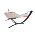Steel hammock swing bed set with sapce-saving stand