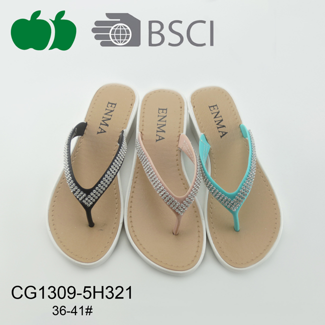 Fashion Women Summer New Design Plastic Flip Flops