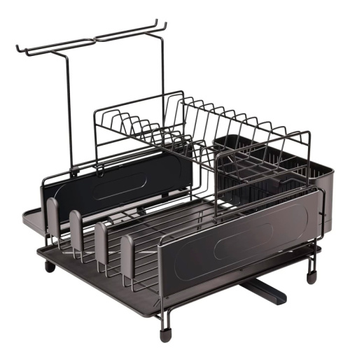 2 Tier Dish Drying Rack Large Capacity 2 Tier Dish Drainer Rack Manufactory