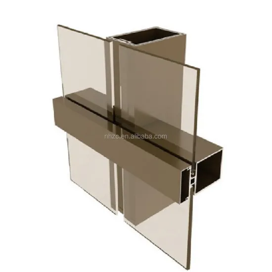 Fluorocarbon Powder Coated Aluminium Profile for Curtain Wall Brackets