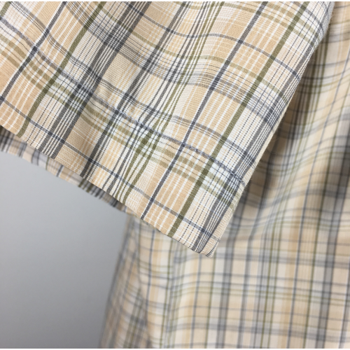 men's grid casual shirt environmental design shirt