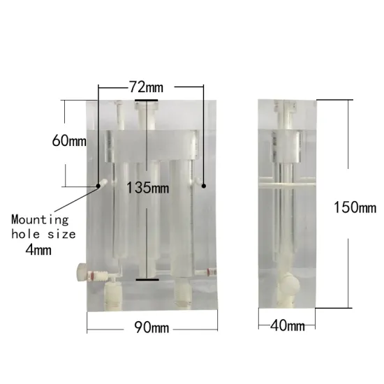 Nobo High-Quality Acrylic Accessories for Free Chlorine Sensor Circulation